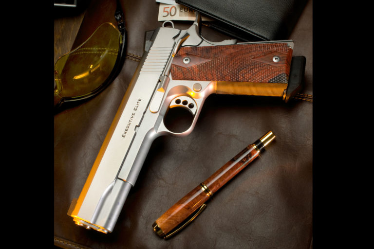 Earlier stainless Ed Brown Executive Elite pistol