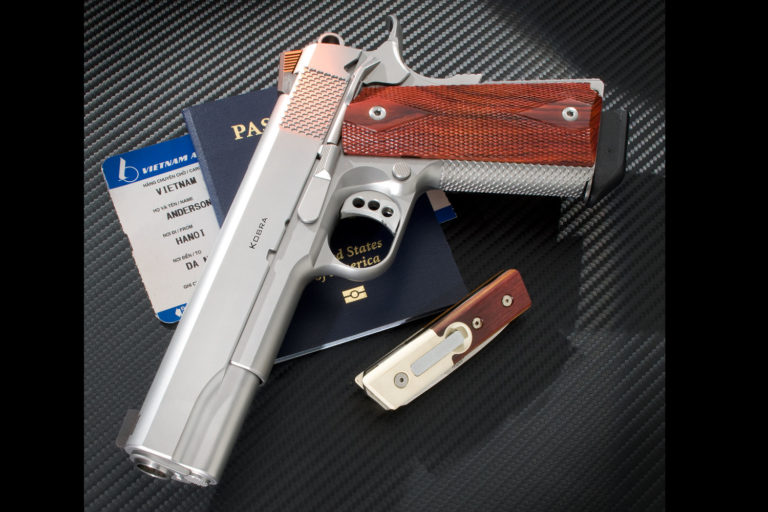 Stainless Ed Brown Kobra pistol