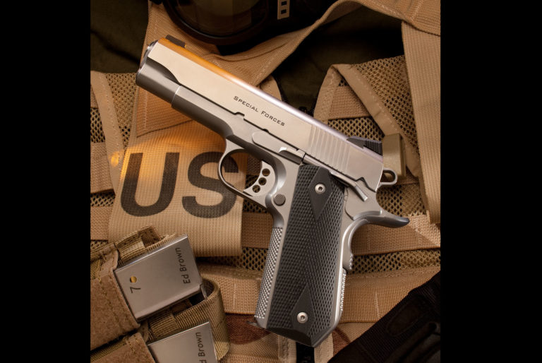 Stainless Ed Brown Special Forces Carry pistol