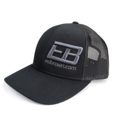black hat with Ed Brown logo side