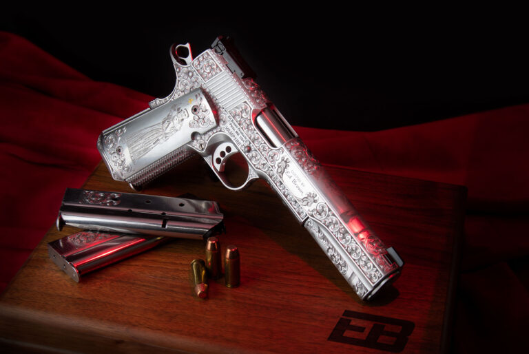 Hand-engraved Vampire LS10 pistol