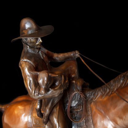 "The Orphan" by Fred Hoppe bronze