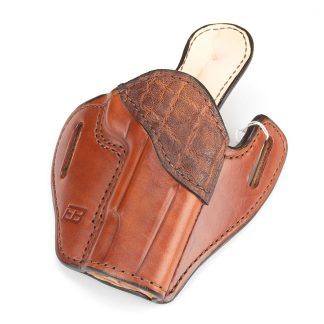 Government holster russet with gator trim