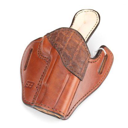 Government holster russet with gator trim
