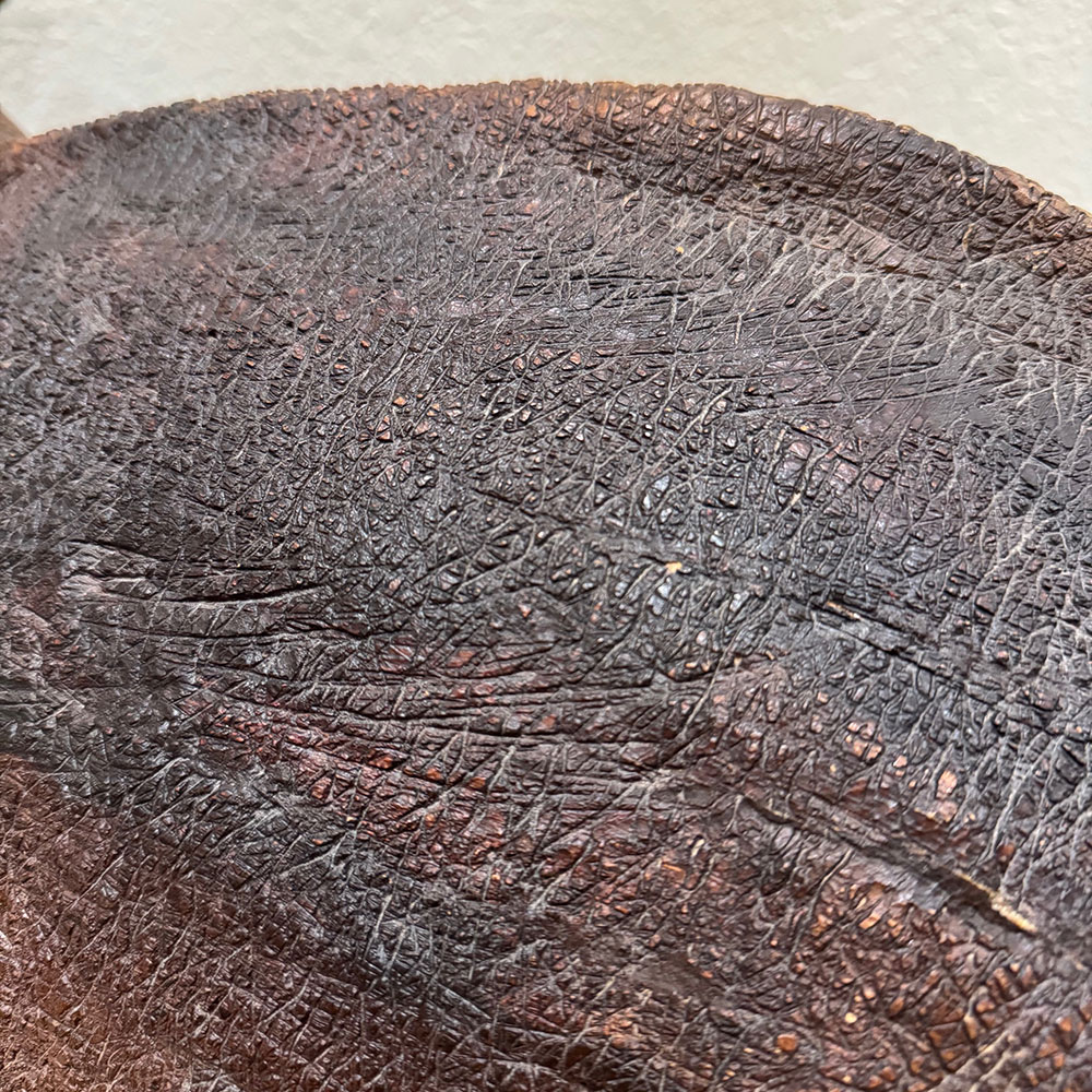 large wood elephant sculpture