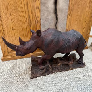 Rhino wood sculpture