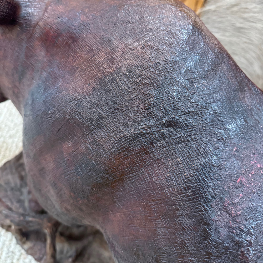 Rhino wood sculpture