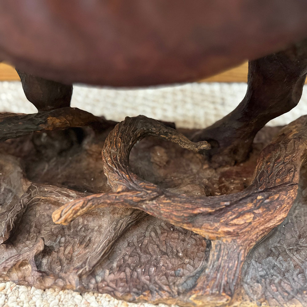 Rhino wood sculpture