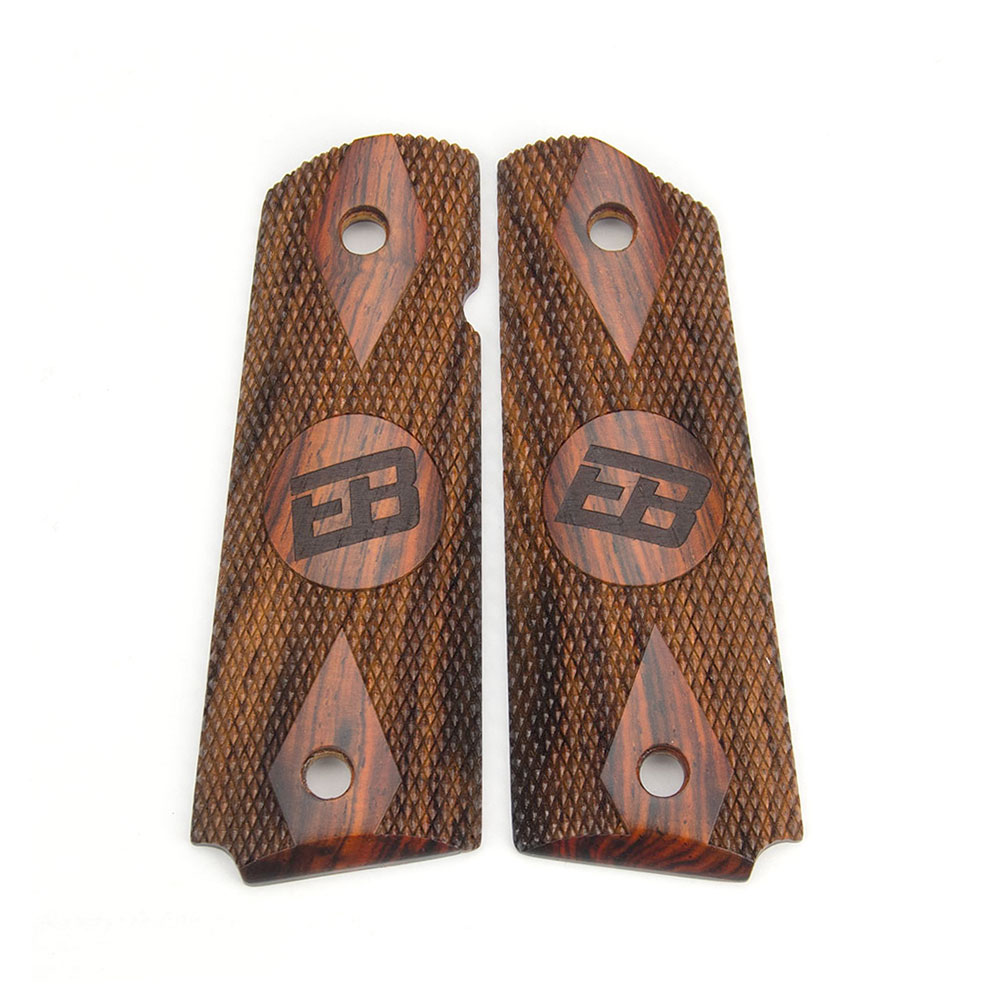 Government cocobolo grips with EB logo