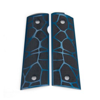 Blue Yggdrasil Roots Engraved Grips